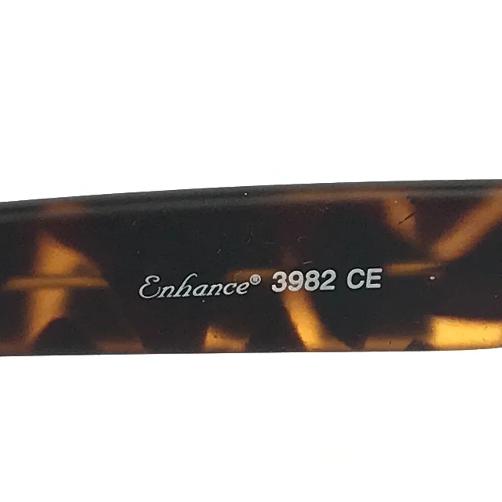 Enhance Eyeglasses Frame 3982 MATT TORT Matte Tortoise Square Full Rim 52-18-145